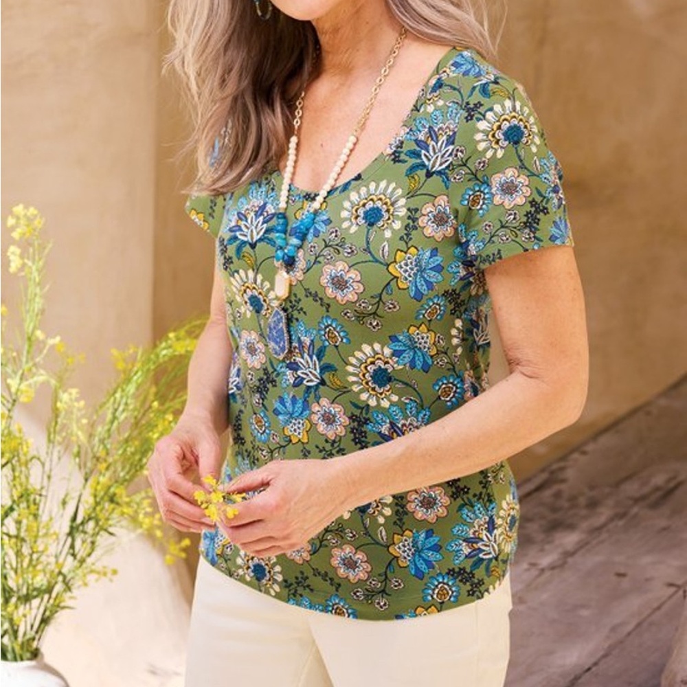 Soft Surroundings Softessential Supima Short Slee… - image 4